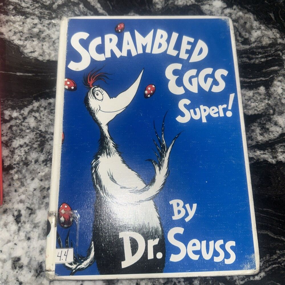 Scrambled Eggs Super! By Dr. Seuss OOP Book Library Binding Discarded